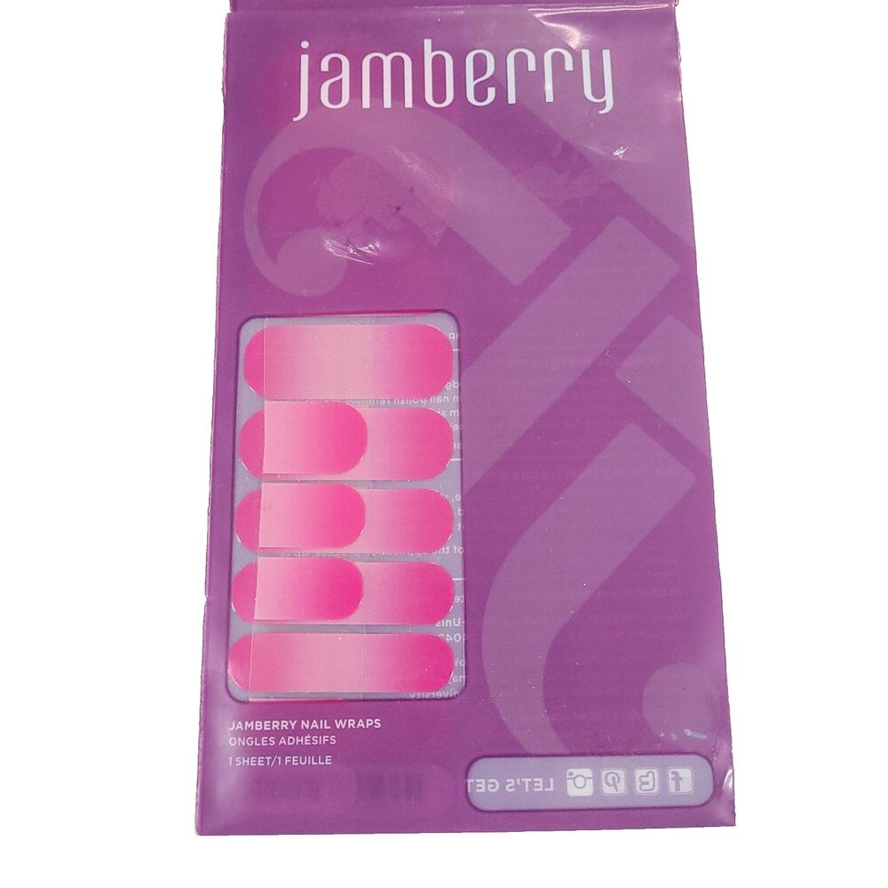 Jamberry Nail‎ Wrap Lot 4 New Ombre Florals Vines - Picture 6 of 6